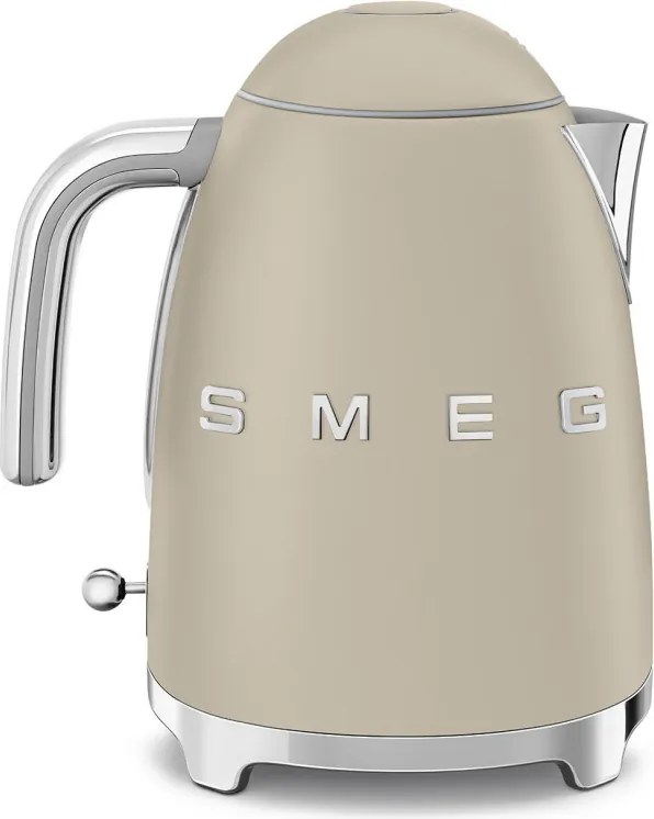 Cana electrica SMEG KLF03MLMEU, 2400 W, 1,7 l, Baza rotativa la 360°, Finisaj mat, Bej