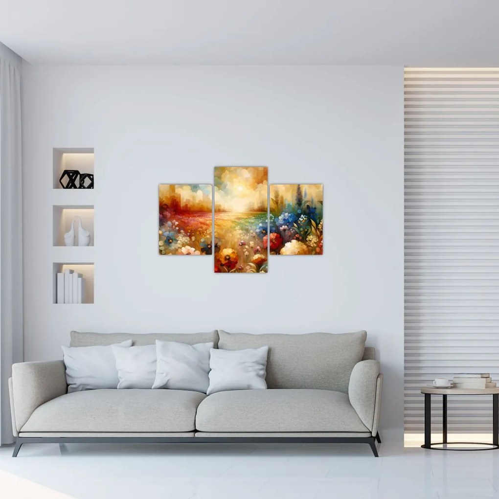 Tablou - Pajiște colorată (90x60 cm)