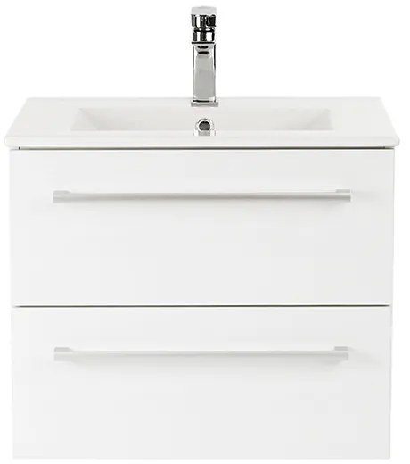 Dulap inferior Vario Clam 60 cu lavoar alb-alb