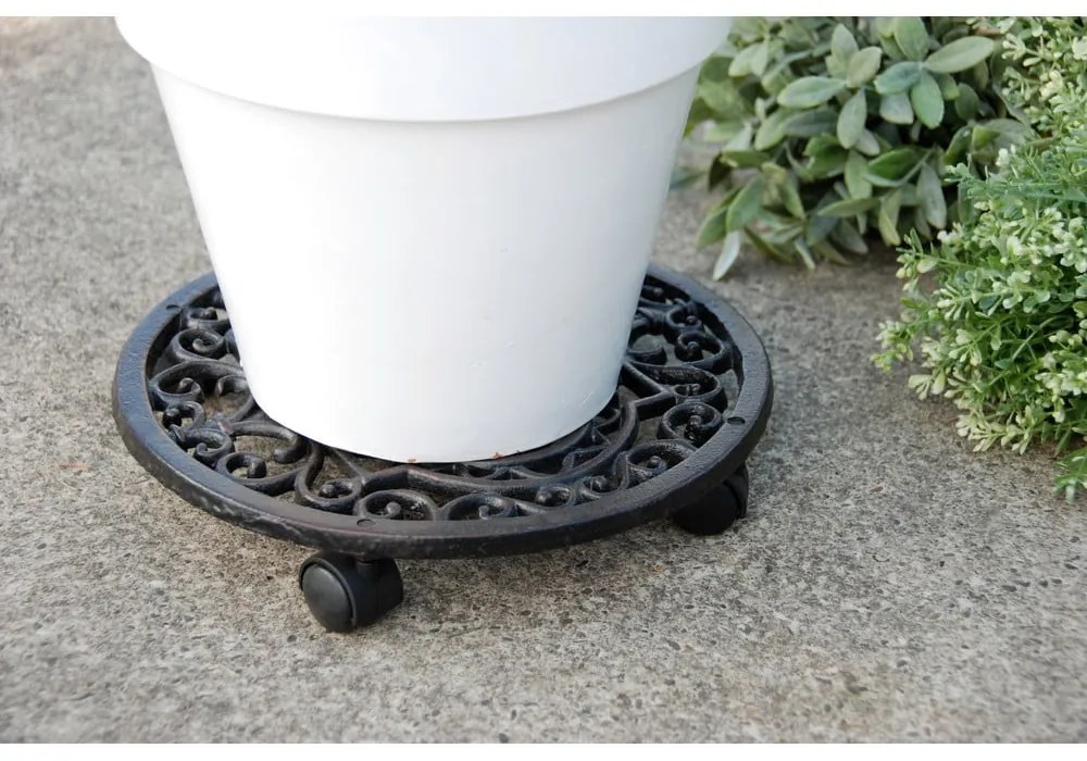 Bază mobilă pentru ghiveci din metal ø 29 cm Ornament – Esschert Design
