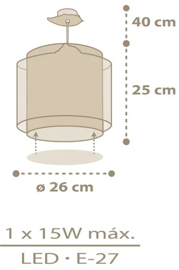 Lustră pentru copii BABY CHICK 1xE27/15W/230V Dalber 76872