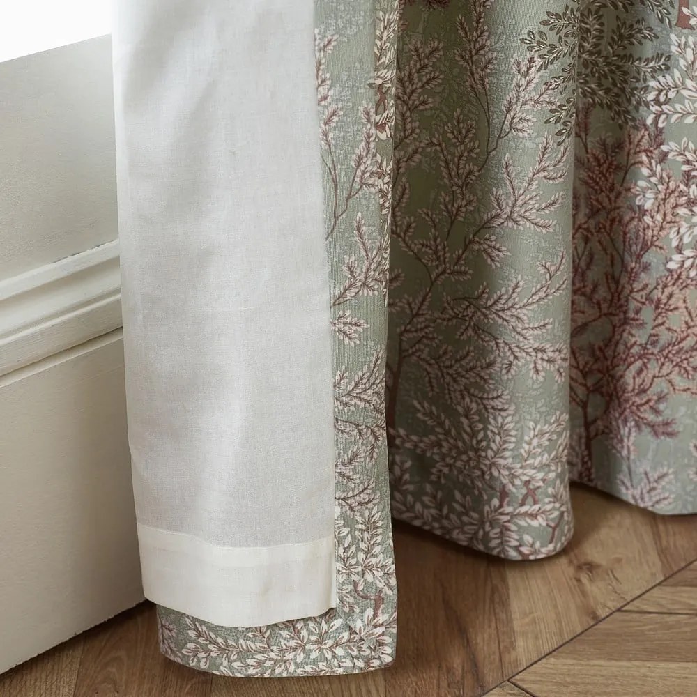 Draperii verzi 2 buc. 168x137 cm Woodland Trees – Catherine Lansfield