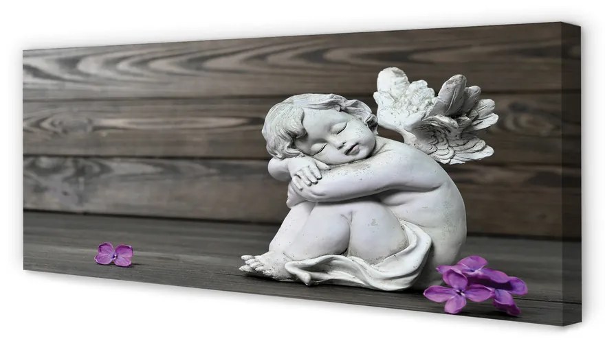 Tablouri canvas Sleeping placi de flori înger
