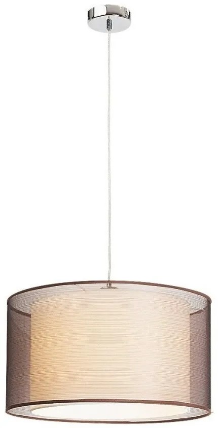 Lustra, Pendul design modern, finisaj crom/ maro, diametru 44,5cm, Anastasia 2632 RX