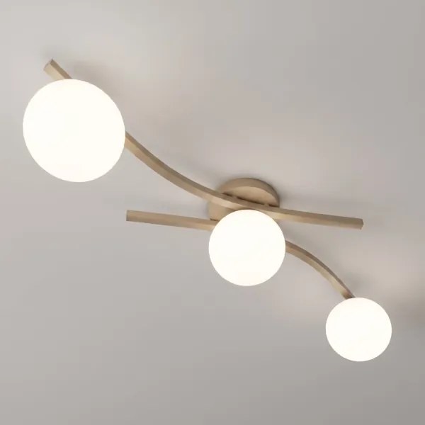 Plafonieră OPUS 3xE14/10W/230V bej/alb