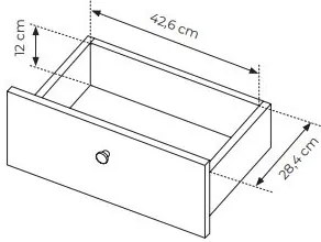 Comodă Scandia 2D3S (Stejar scandi + jedlička scandi). 1071386