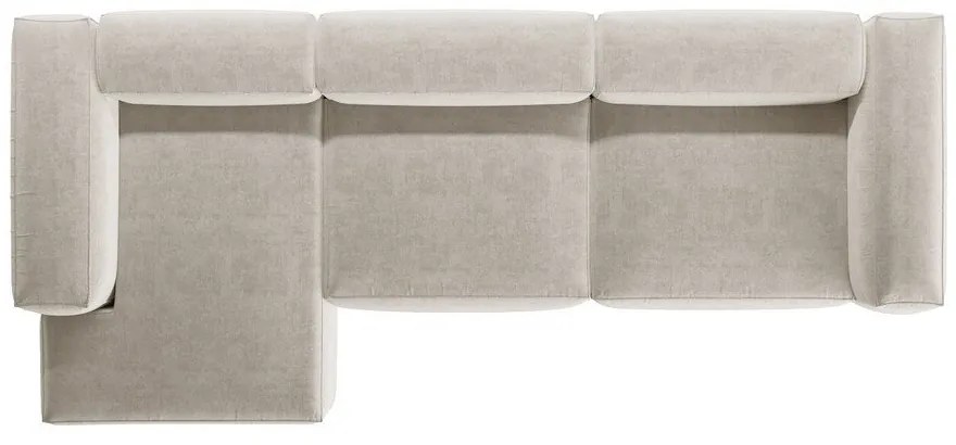 Colțar bej (cu colț pe partea stângă/cu șezlong) Bergamo – Cosmopolitan Design