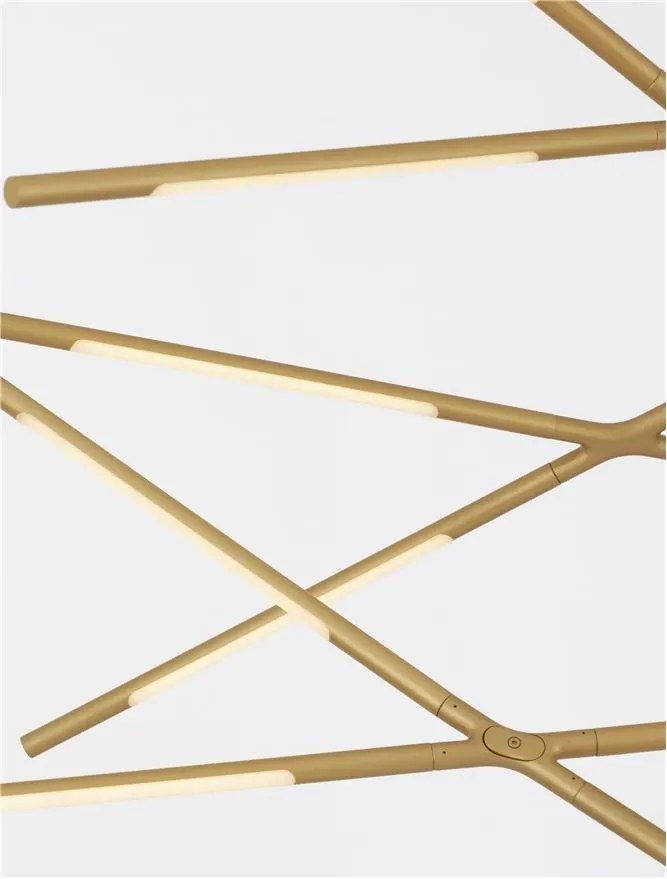 Lustra LED XL suspendata design modern RACCIO aurie