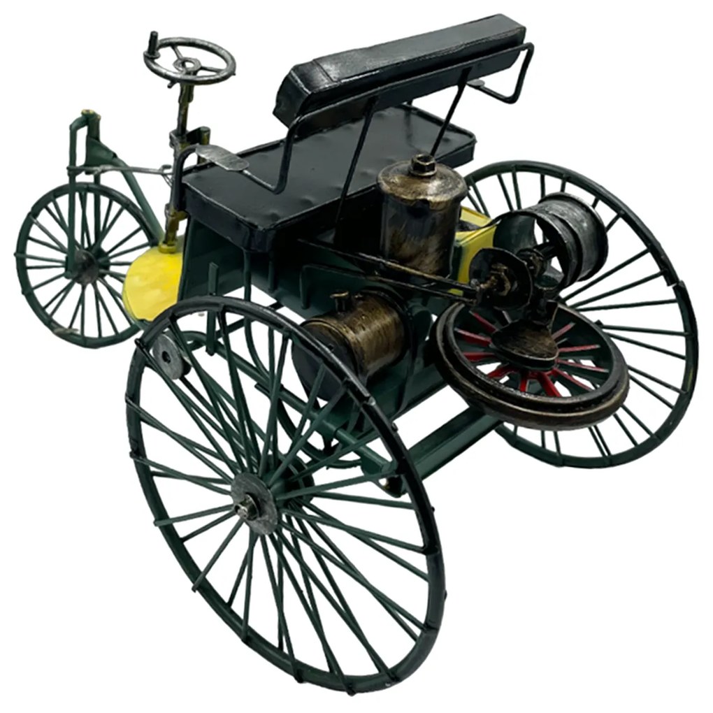 Masina retro Triciclu Benz 28x17x18cm, Metal