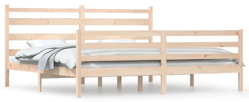 3103733 vidaXL Cadru de pat, 200x200 cm, lemn masiv de pin