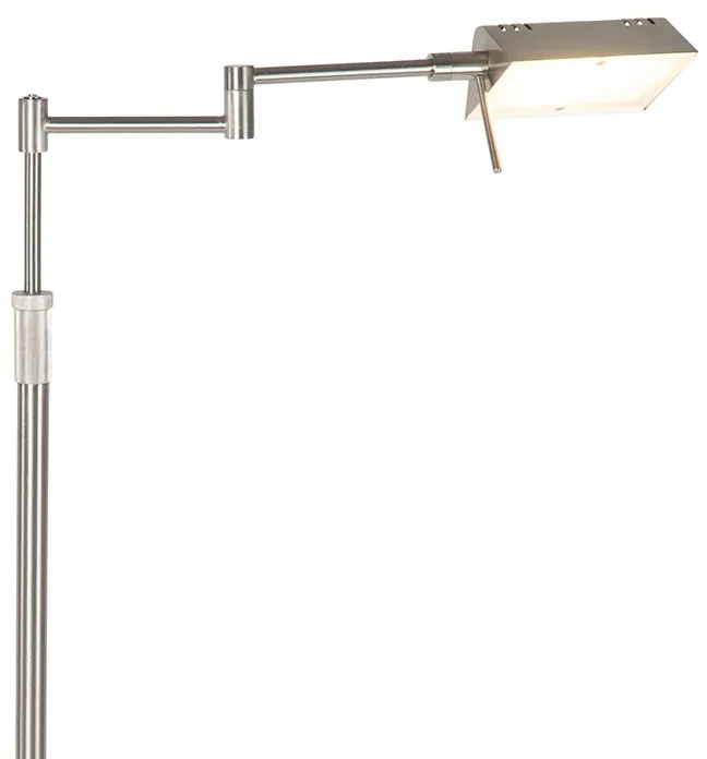 Lampa de podea de design din oțel cu LED inclus cu dimmer tactil - Notia
