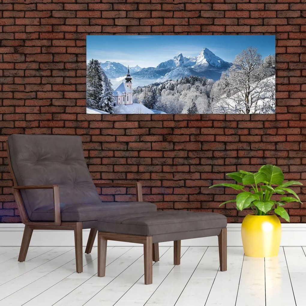 Tablou - O privire asupra peisajului de iarnă (120x50 cm)