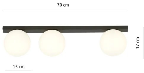 Plafonieră FIT 3xE14/10W/230V alb