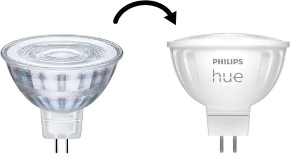 Set de 4 becuri LED dimabile Philips Hue WA GU5,3/MR16/5,1W/12V 2200-6500K