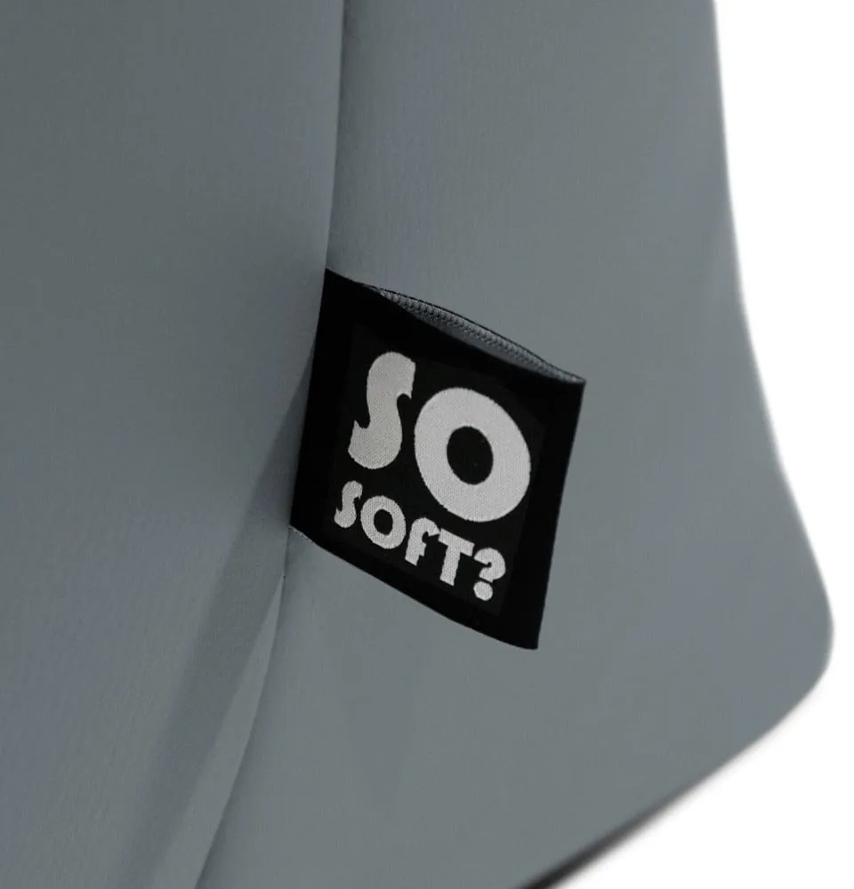 Fotoliu bean bag roșu cu tapițerie din imitație de piele Icy L – So Soft?