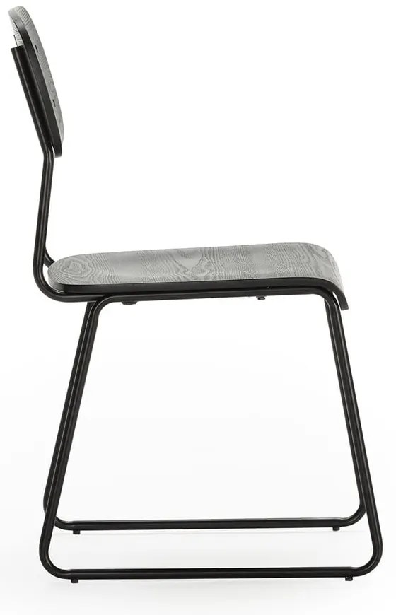 Scaune de dining negre 2 buc. Aira – Marckeric