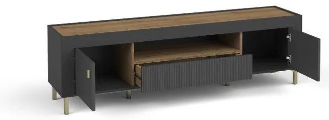 Masă TV Mossana MO8 (negru). 1096843