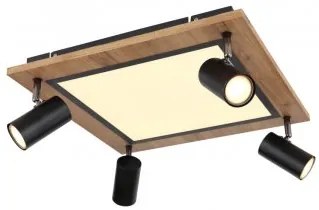 Plafoniera moderna led 24W + 4 becuri GU10 Ulla 67306D2 Globo