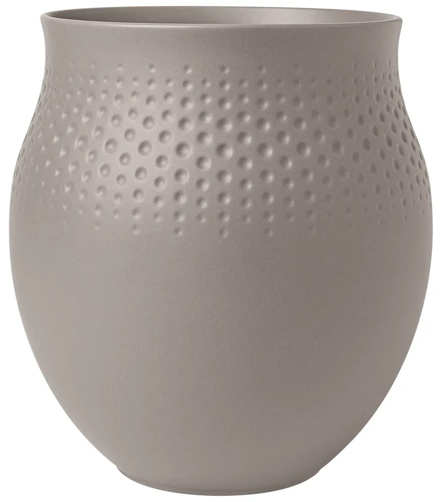Vază Perle mare Manufacture Collier taupe, înălțime: 180 cm 16,6 cm - Villeroy & Boch