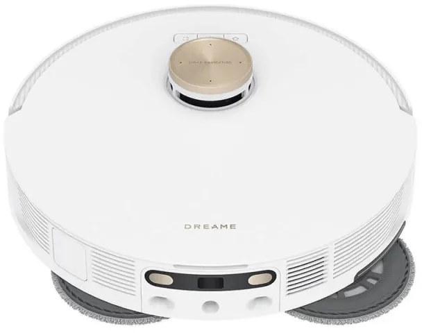 Robot aspirator cu autogolire Dreame L20 Ultra, 5300 Pa, 5200 mAh, 75W, Pana la 300m², Cartografiere 3D, Senzor LDS, Uscare mop, Autonomie pana la 210 min, Alb