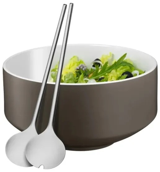 WMF - Bol pentru salată MOTO, gri, cu set de tacâmuri