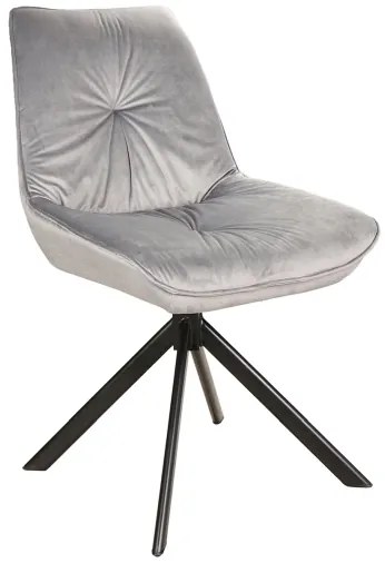 Scaun de bucaterie Boogie, gri/negru