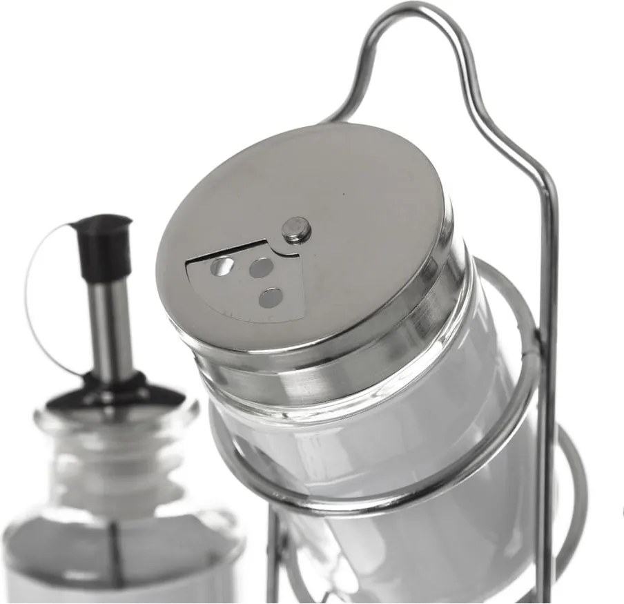 Recipiente pentru ulei și oțet cu suport 4 buc. – Casa Selección