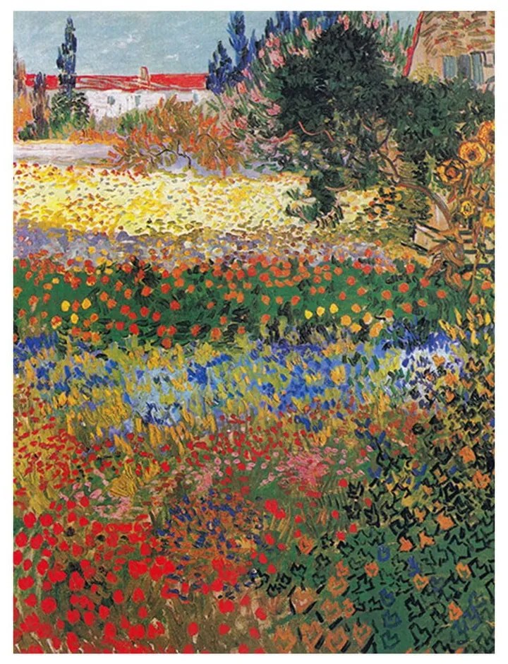 Reproducere tablou Vincent van Gogh - Flower garden, 40 x 30 cm