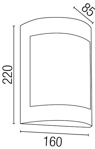 Aplica de perete exterior IP44 Cela-1 72280