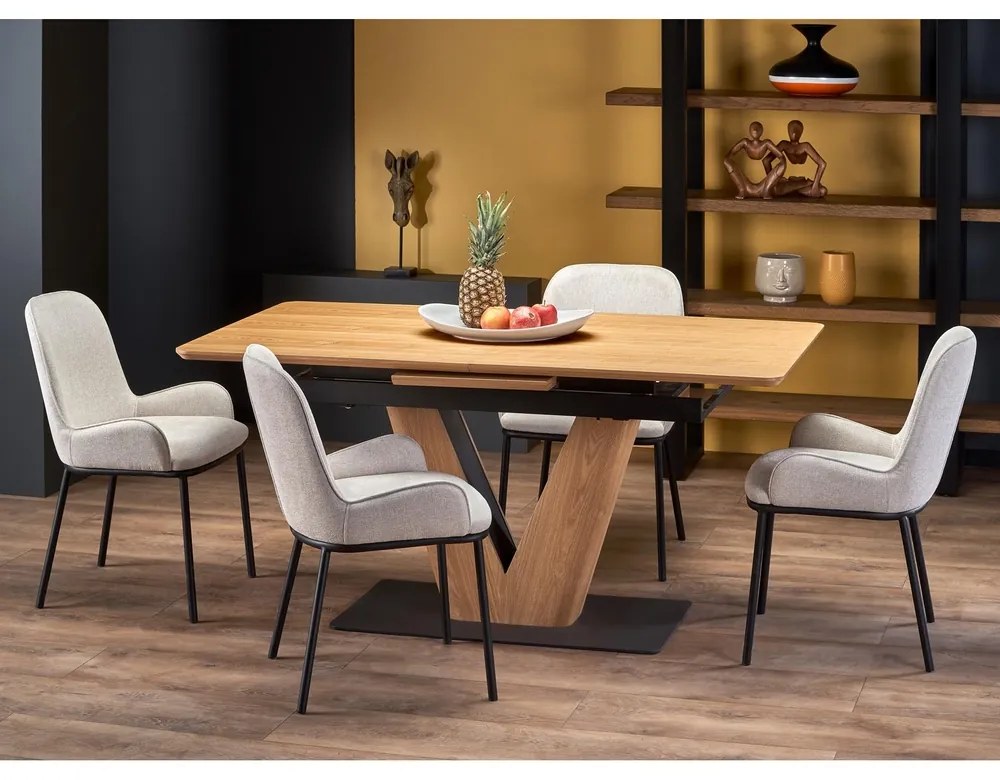 Scaun de bucaterie Bellamy, gri/negru