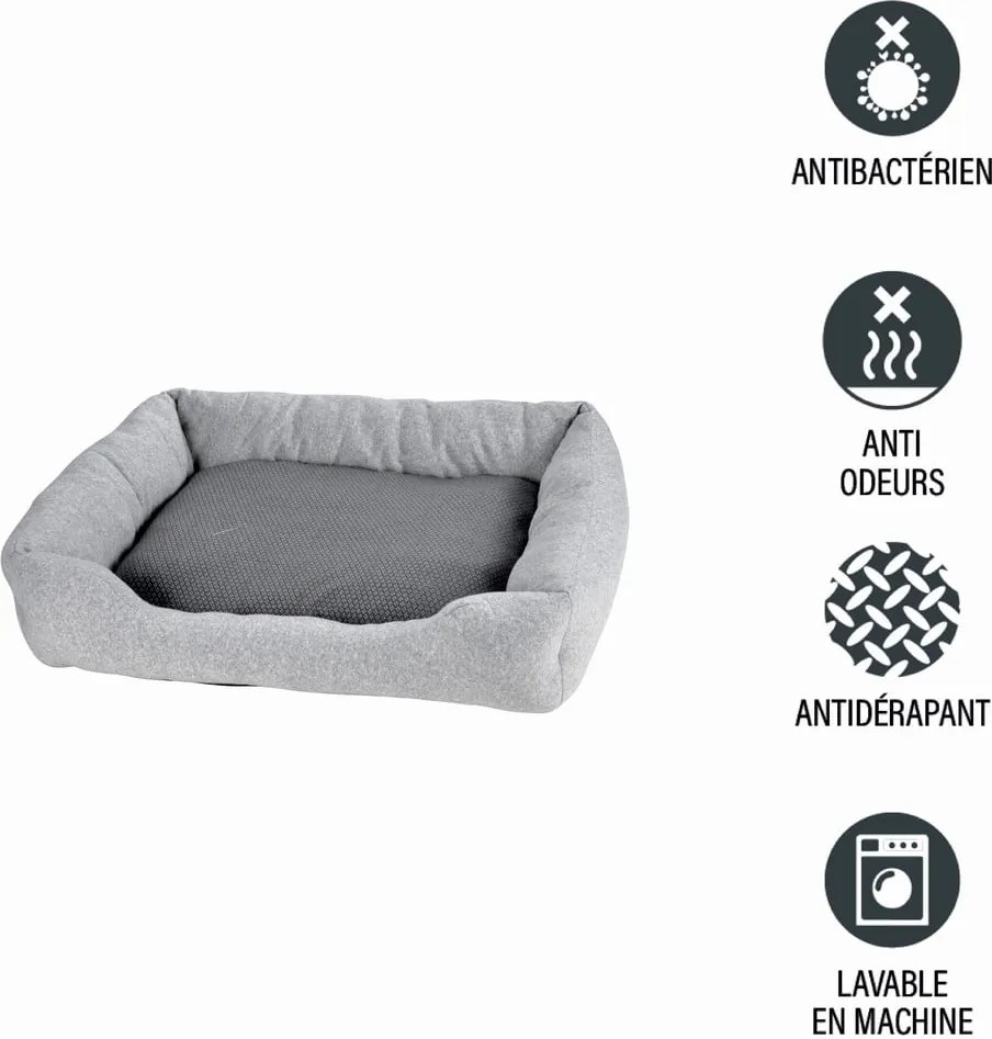 Pat pentru animale de companie gri deschis pentru câini 50x38 cm Graphene – Love Story