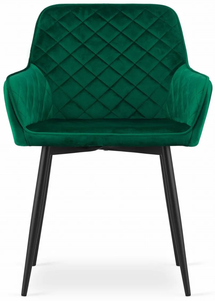 Scaun de catifea verde NOLA