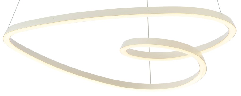 Lampa suspendată scandinavă bej 72cm incl. LED cu 3 trepte de intensitate luminoasă - Circuit