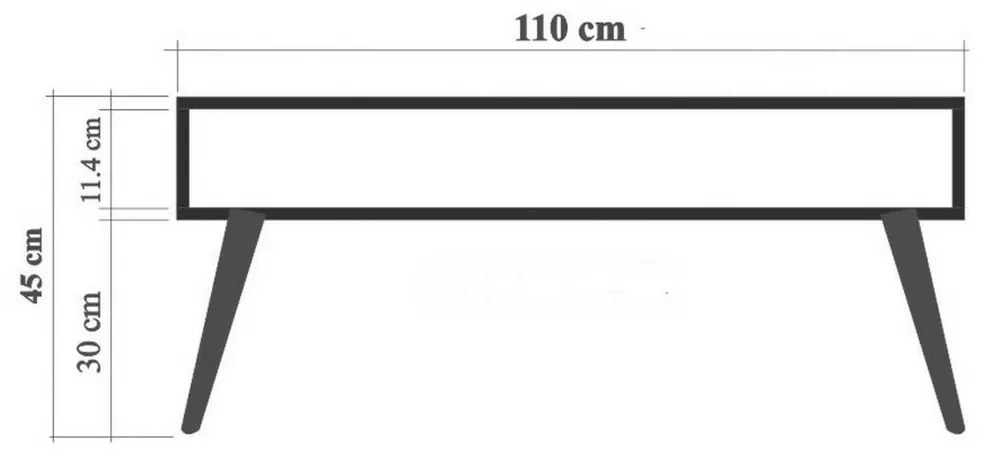 Măsuță de conferință Viva Atlantic Pine