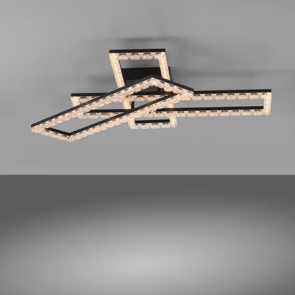 JUST LIGHT. 14733-18 - LED Plafonieră GLITRA LED/35W/230V neagră