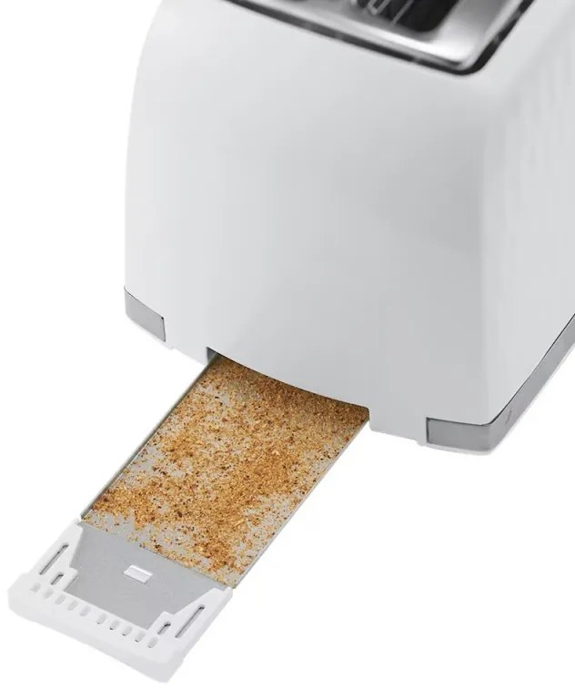 Resigilat: Prajitor de paine Russell Hobbs 26060-56, 850W, 2 felii, Orificii late, Dezghetare, Alb