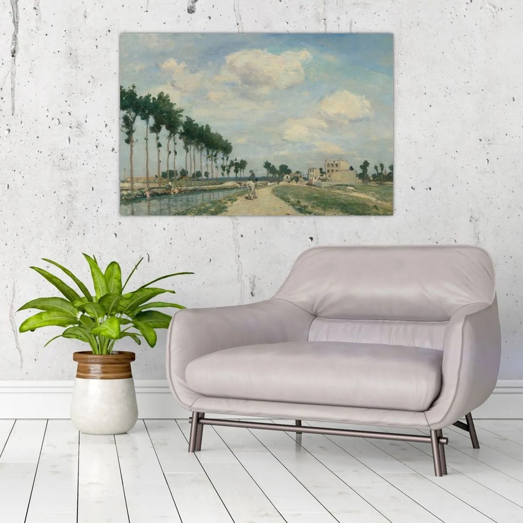 Tablou - Johan Barthold Jongkind, The Towpath, reproducere (90x60 cm)