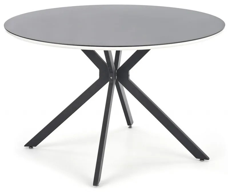 Set masa rotunda Avelar ø120 cm + 4 scaune K333 gri