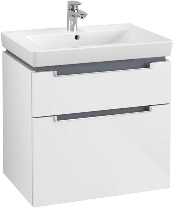 Villeroy &amp; Boch Subway 2.0 dulap 63.7x45.4x59 cm dulap atârnat sub chiuvetă alb A91000DH