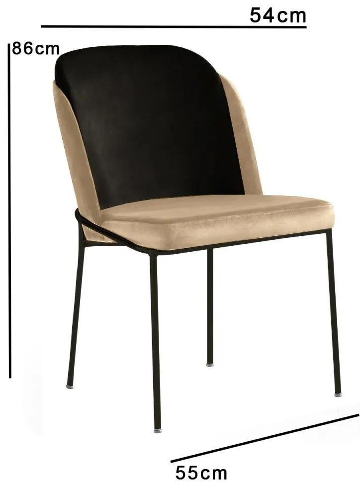 Set scaune (4 bucati) DR - 145 V4 bej/negru