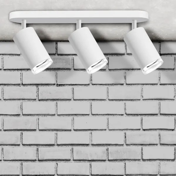 Spot LED RGBW reglabil pentru baie TURYN, 3xGU10/6,5W/230V, IP44, alb