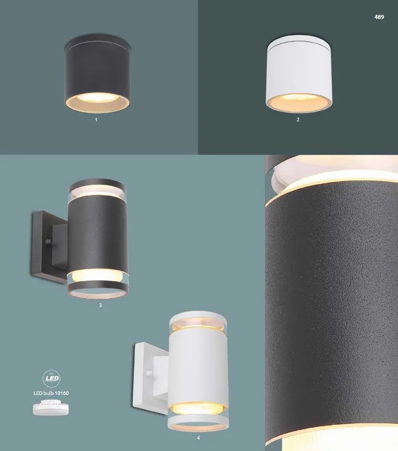 Aplica de tavan pentru exterior design modern, IP44 ALCALA antracit 32063A GL