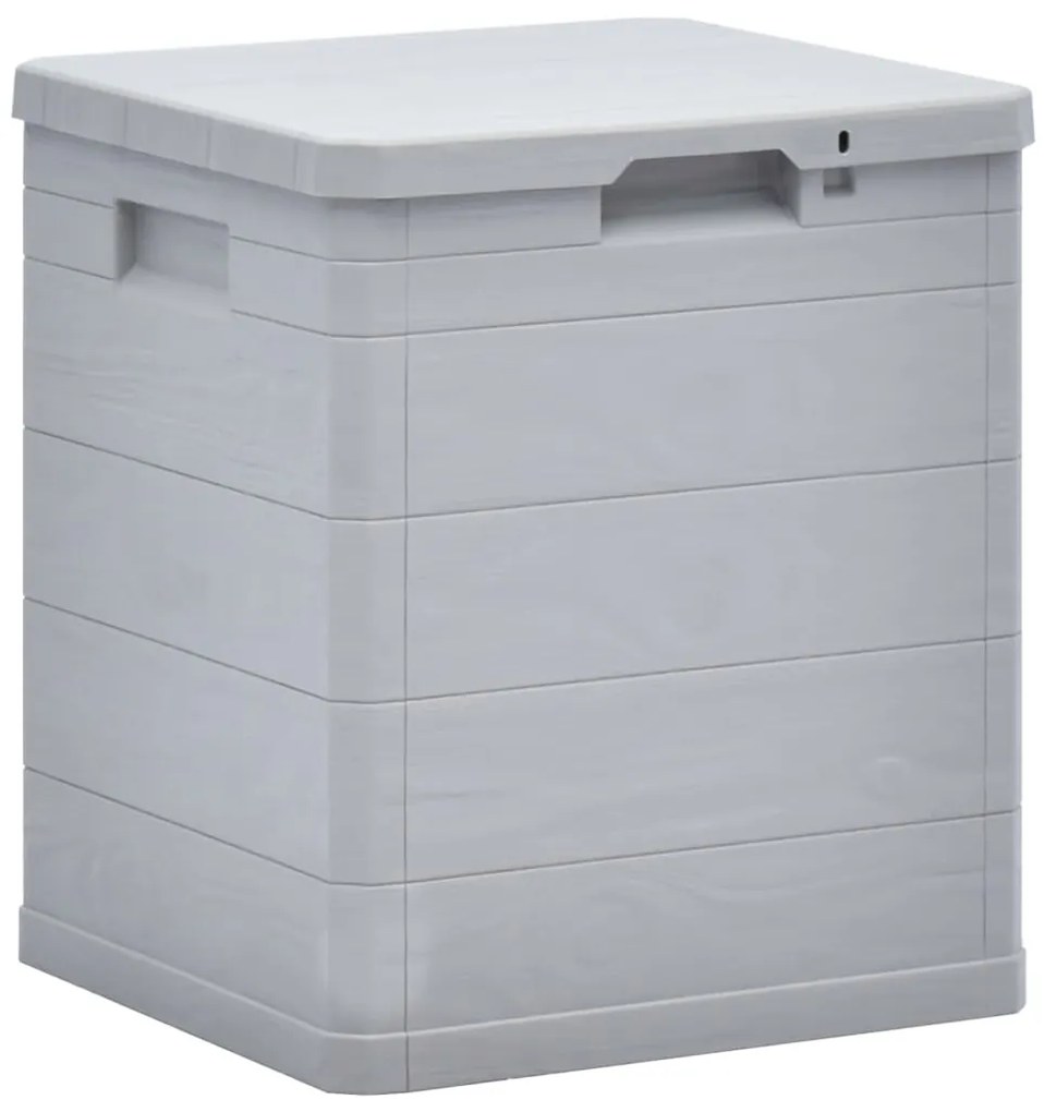 vidaXL Ladă de depozitare pentru grădină, 90 L, gri deschis