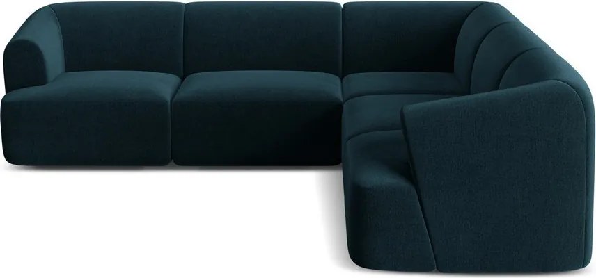 Colțar petrol cu tapițerie din catifea Campi – Cosmopolitan Design