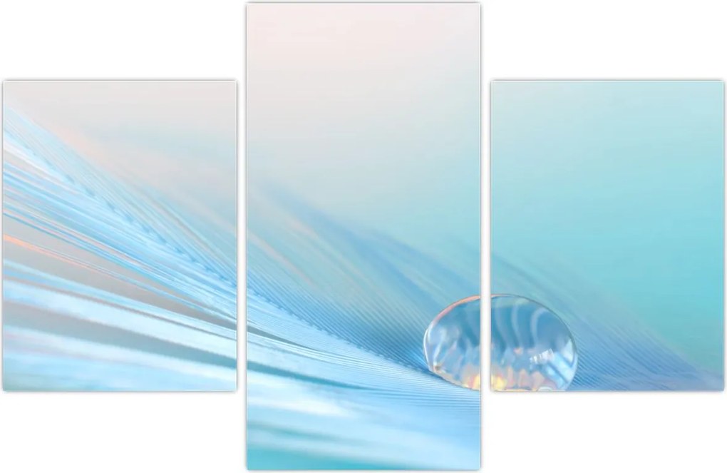 Tablou - Picătură albastră (90x60 cm)