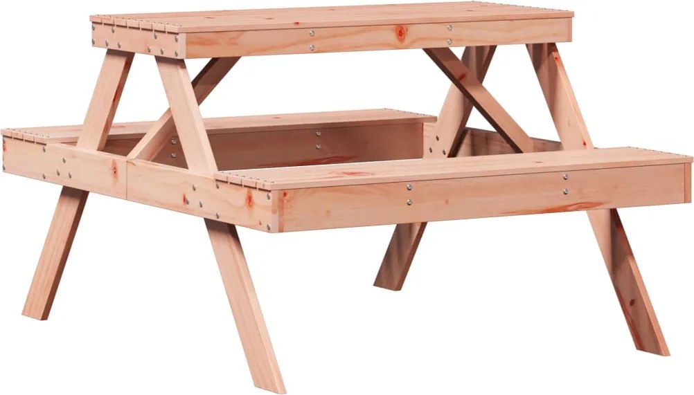 vidaXL Masă de picnic, 105x134x75 cm, lemn masiv douglas