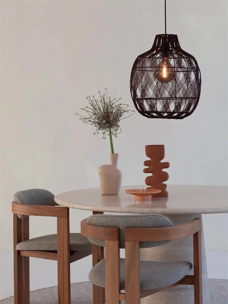 Lustra/Pendul Eco, Bambus, Mendoza visiniu, L