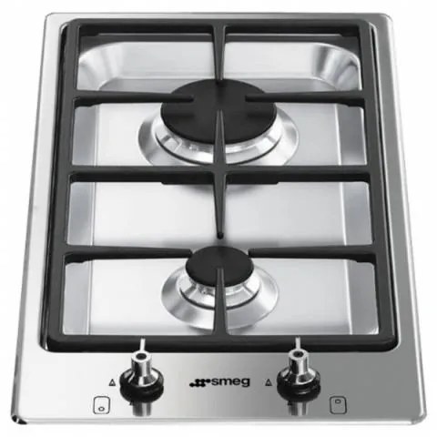 Plita incorporabila pe gaz Smeg Classic PGF32G, 30 cm latime, gratare fonta