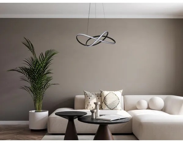 Lustră LED reglabilă suspendată pe cablu LED/85W/230V 3000-6500K + telecomandă