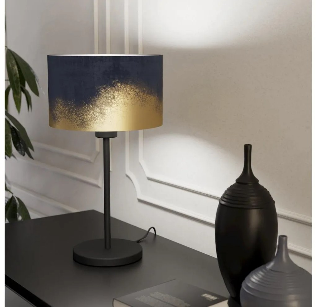 Lampă de masă Eglo 39975 CASUARITA 1xE27/40W/230V albastru/auriu